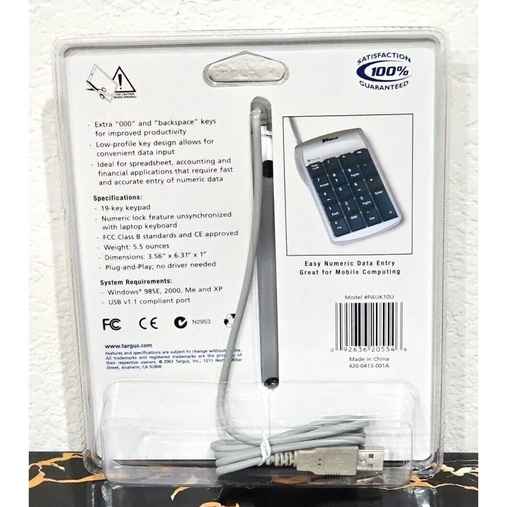 Targus USB Numerical Keypad Number Pad